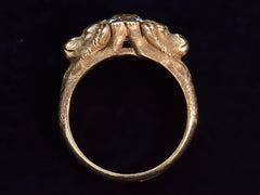 c1880 Diamond Monkey Ring (profile view)