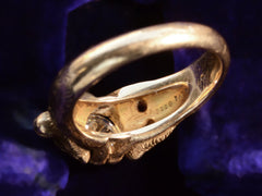 c1880 Diamond Monkey Ring (backside)