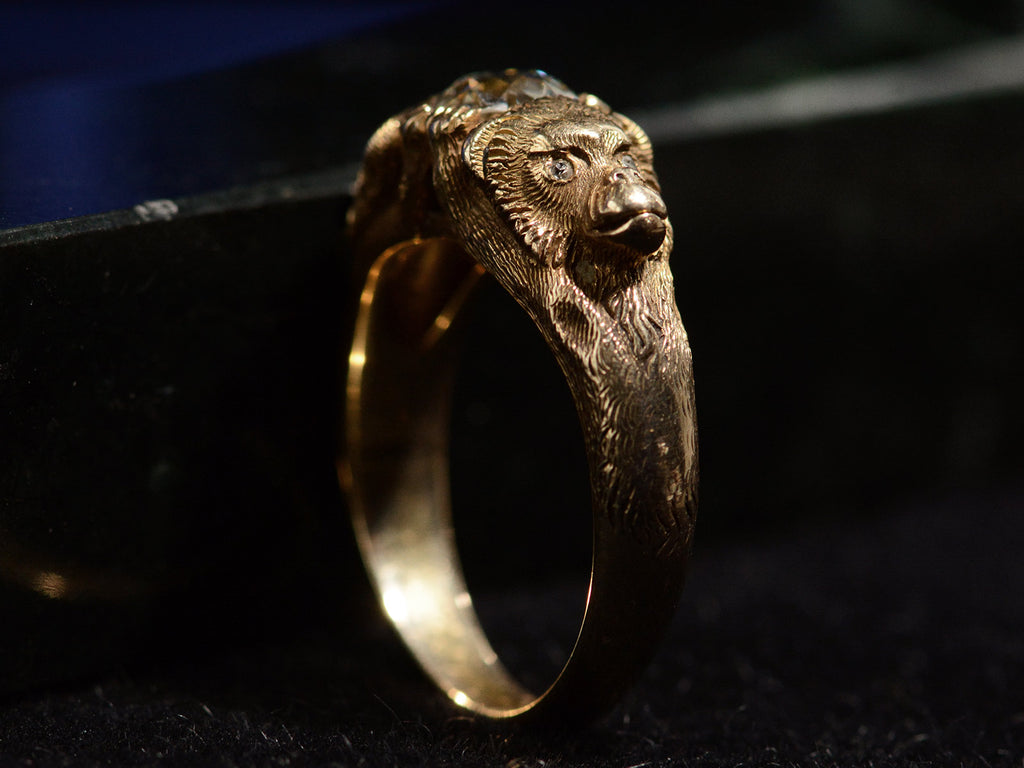 c1880 Diamond Monkey Ring