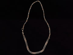 thumbnail of c1890 Niello Chain Necklace (full view on black)