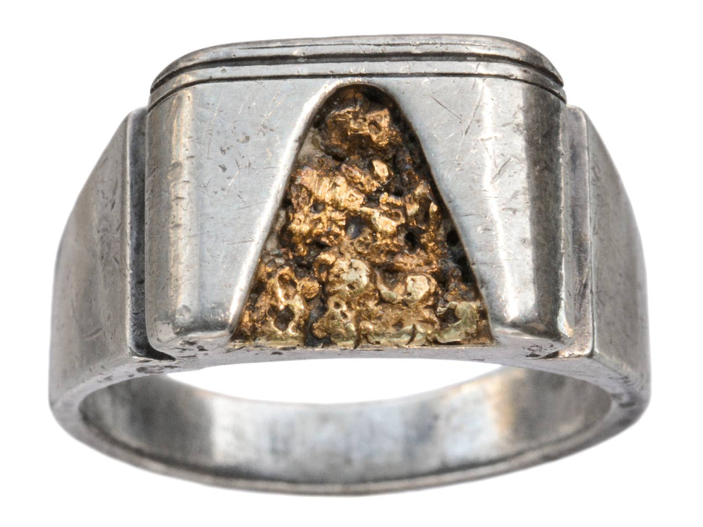 c1950 Gold Nugget Signet (on white background)