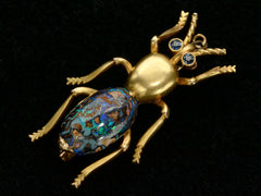 thumbnail of c1890 Opal Bug Brooch(diagonal on black background)