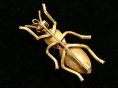 c1890 Opal Bug Brooch (backside)
