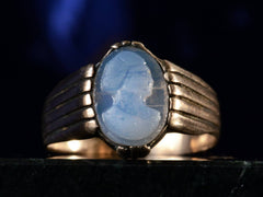 c1890 Opaline Cameo Ring