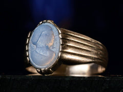 thumbnail of c1890 Opaline Cameo Ring (side view)