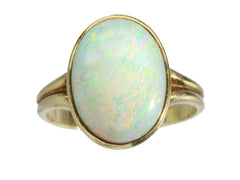 c1910 Edwardian Opal Ring (on white background)