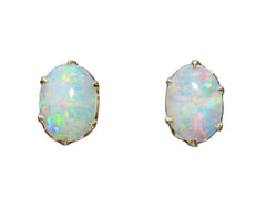 thumbnail of c1940 Opal Stud Earrings (on white background)