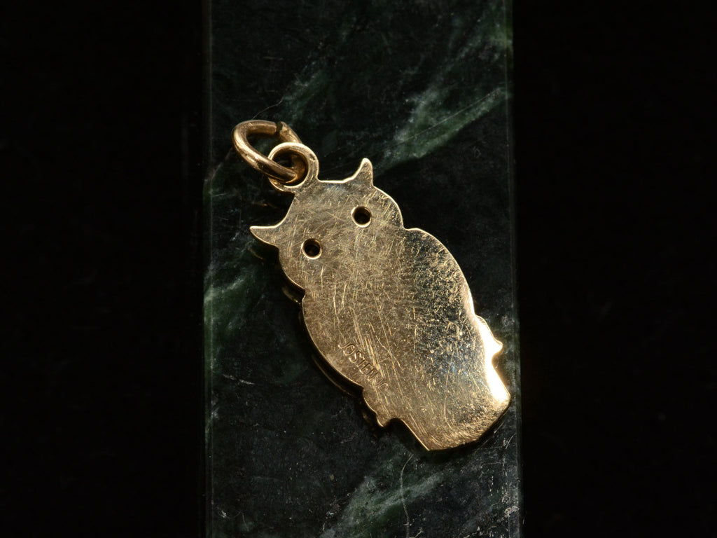 1960s Gold Owl Charm (backside)