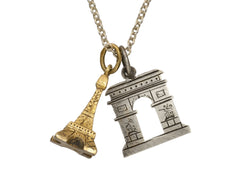 thumbnail of c1950 French Charms Necklace (shown on white background)