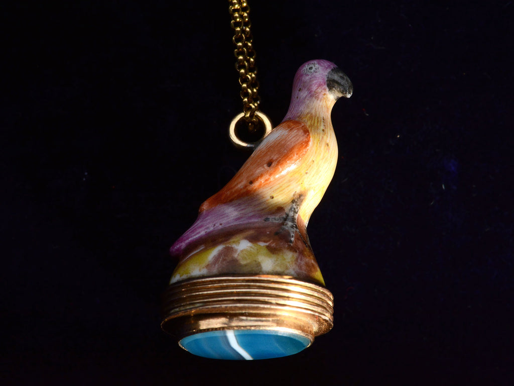 c1760 Parrot Fob Necklace
