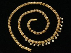 thumbnail of c1900 Edwardian Pearl Necklace (shown open)