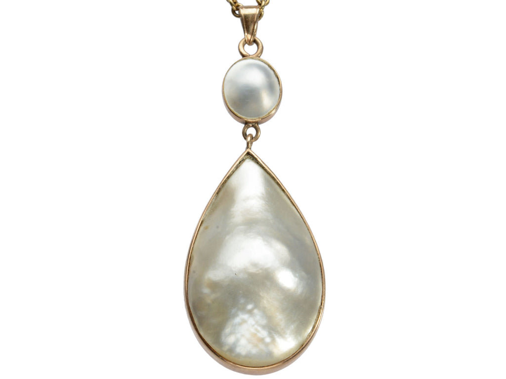 c1900 Blister Pearl Pendant (on white background)