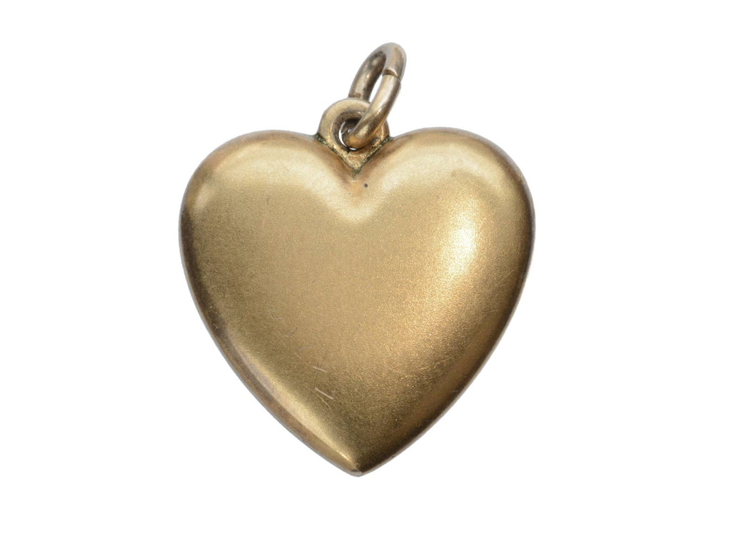c1890 Plain Heart Charm (on white background)