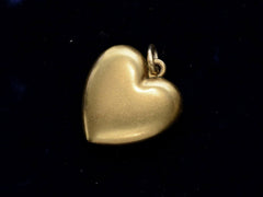 thumbnail of c1890 Plain Heart Charm (side view)