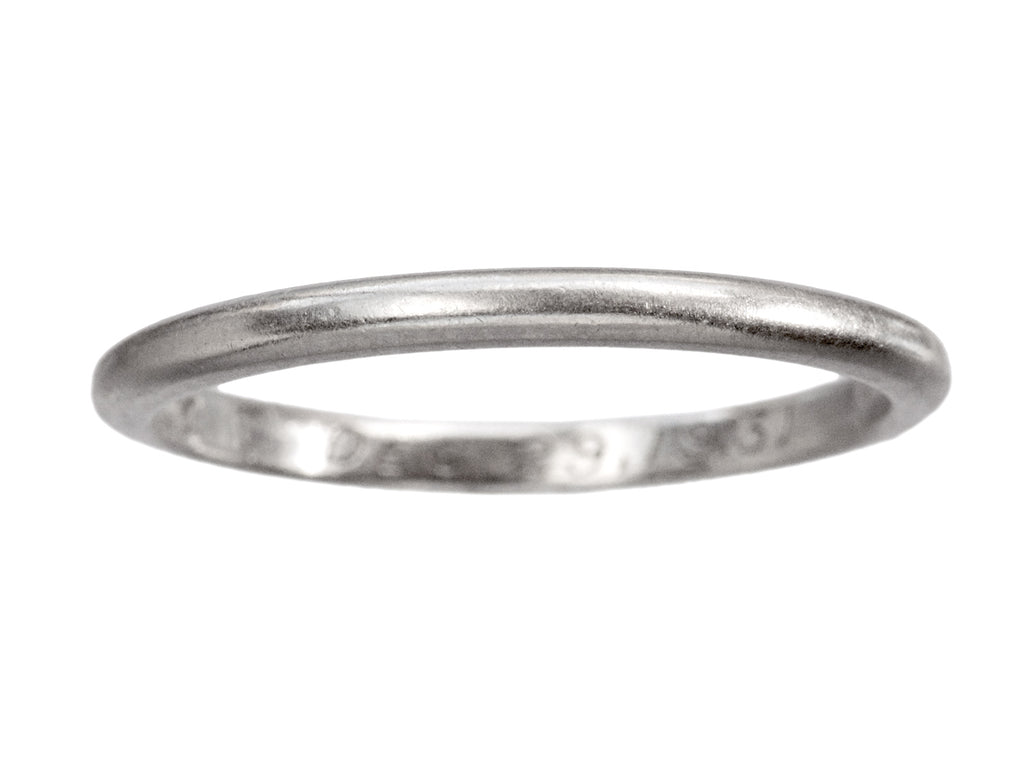 1931 Platinum Wedding Band (on white background)