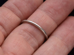 thumbnail of 1931 Platinum Wedding Band (on finger for scale)