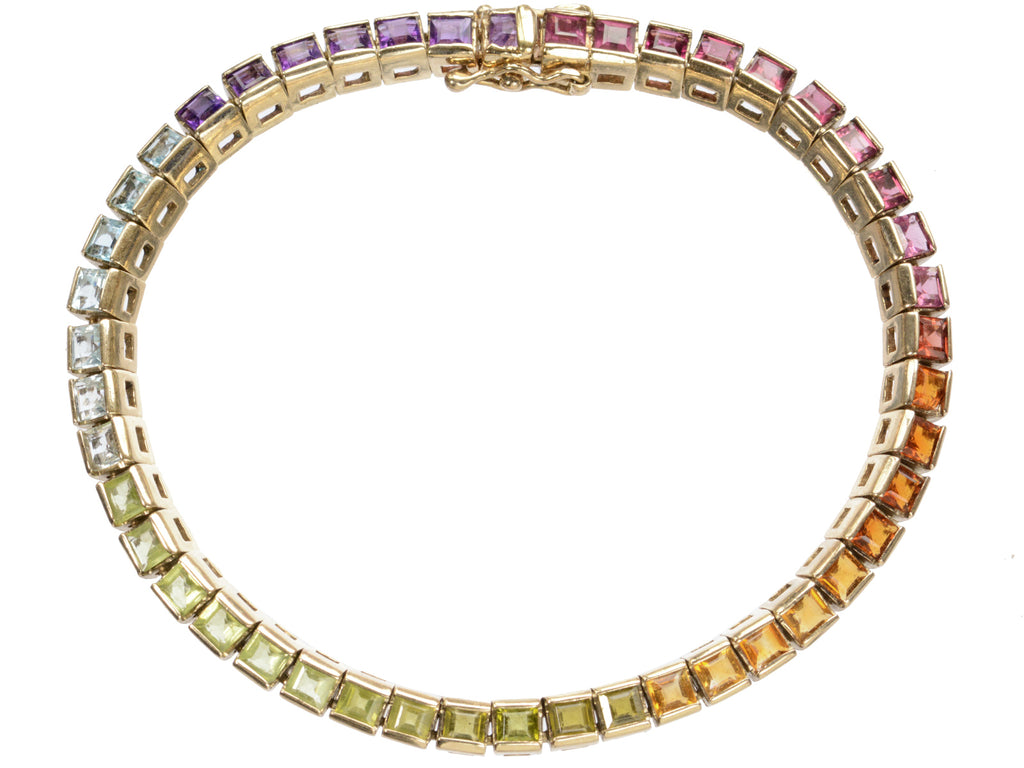 c1980 Rainbow Gem Bracelet (on white background)