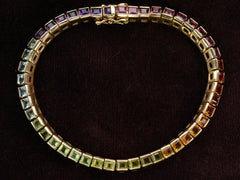 thumbnail of c1980 Rainbow Gem Bracelet (on black background)