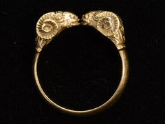 thumbnail of c1960 Ram's Head Ring (profile view)