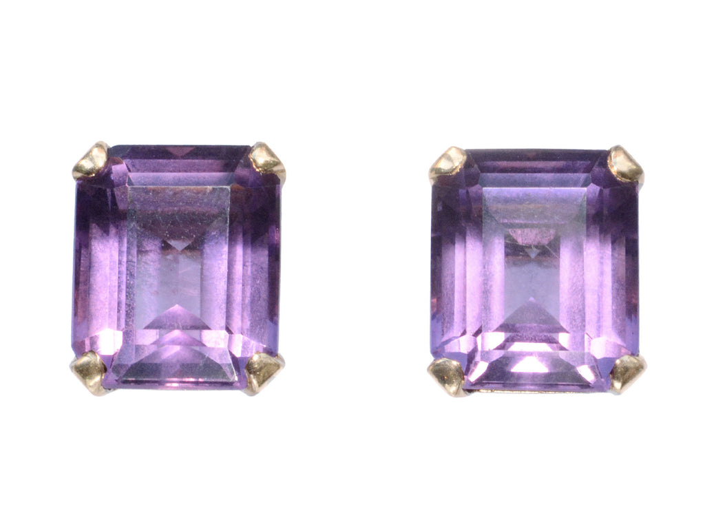 c1940 Amethyst Studs (on white background)