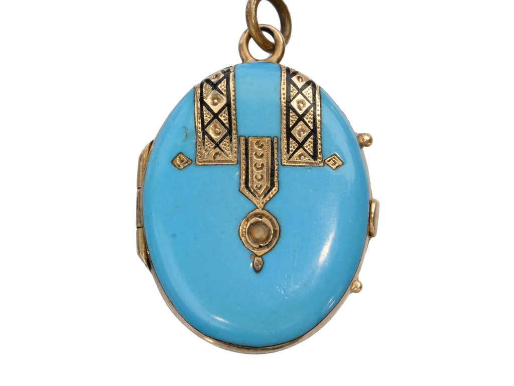 c1880 Robin's Egg Locket (on white background)