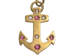 thumbnail of c1890 Ruby Anchor Necklace (on white background)