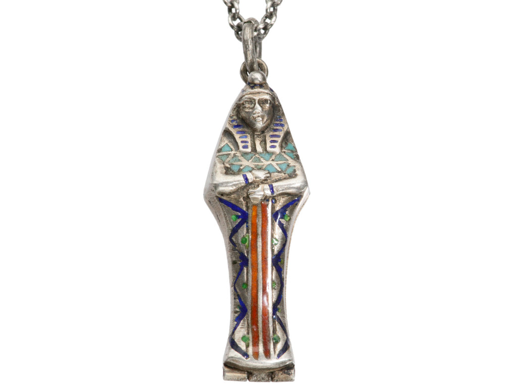 c1920 Sarcophagus Pendant (on white background)