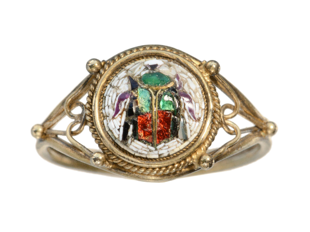 Winged Scarab Ring – Super Silver