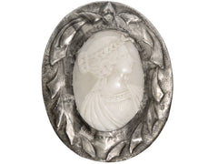 thumbnail of c1890 Shell Cameo Brooch (on white background)