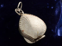 thumbnail of c1970 Seashell Locket (side view)