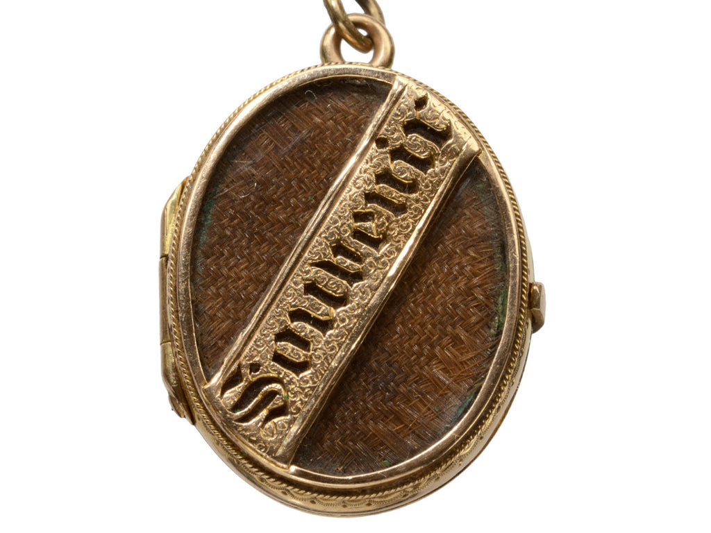 c1860 "Souvenir" Locket (on white background)