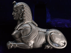 thumbnail of c1870 Large Sphinx Brooch (on black background)