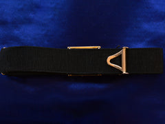 thumbnail of Reverse side of c1900 Spider Bracelet on Black Ribbon (shown on dark blue background)