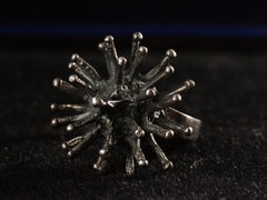 thumbnail of c1960 Silver Sputnik Ring (detail view)