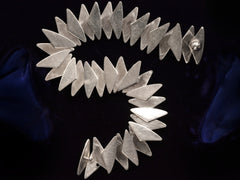 thumbnail of c1960 Bent Knudsen Silver Bracelet, shown on dark blue background.