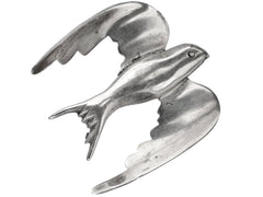 thumbnail of A c1950 Silver Dove Brooch on white background.