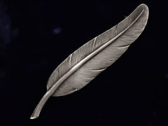 c1940 Silver Feather Pin