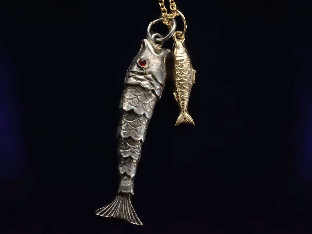1960s Double Fish Necklace