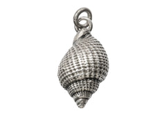thumbnail of c1980 Silver Shell Charm on white background.
