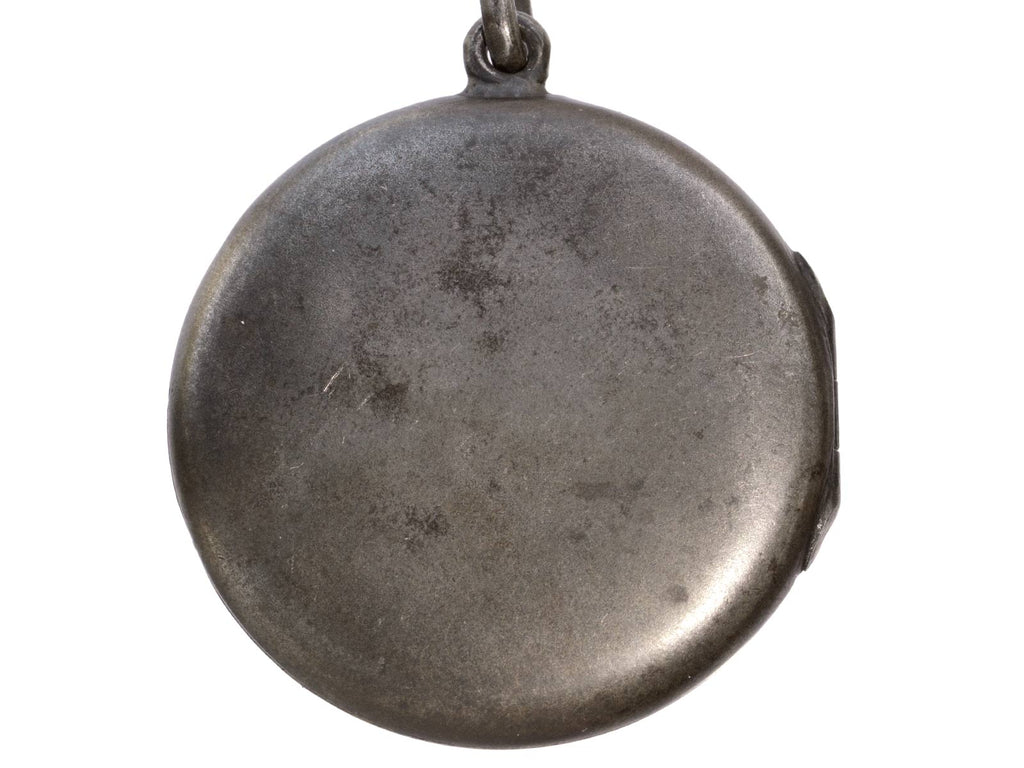 c1890 Steel Locket (on white background)