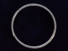 thumbnail of Side profile view of c1980 Striped Platinum Band (on dark blue background)