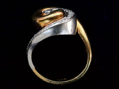 thumbnail of c1980 Diamond Spiral Ring (profile view)