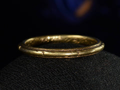 thumbnail of Front view of 1921 Decorated 18K Yellow Gold Band (on dark background)