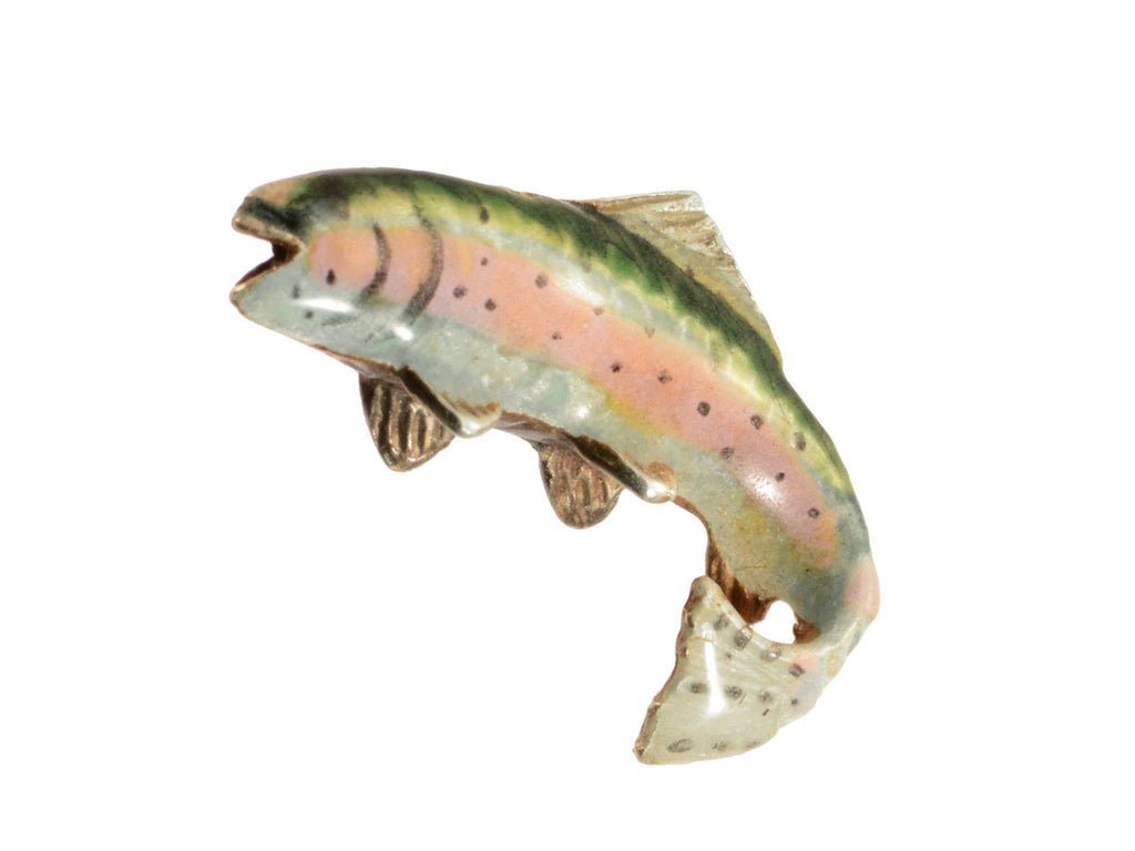 c1940 Tiffany Enamel Fish (on white background)