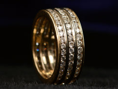 thumbnail of c1980 Triple Eternity Band (side profile view)