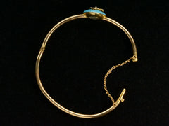 1881 Enamel Heart Bracelet (shown open)