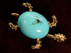 thumbnail of c1960 Turquoise Sea Turtle (side view)