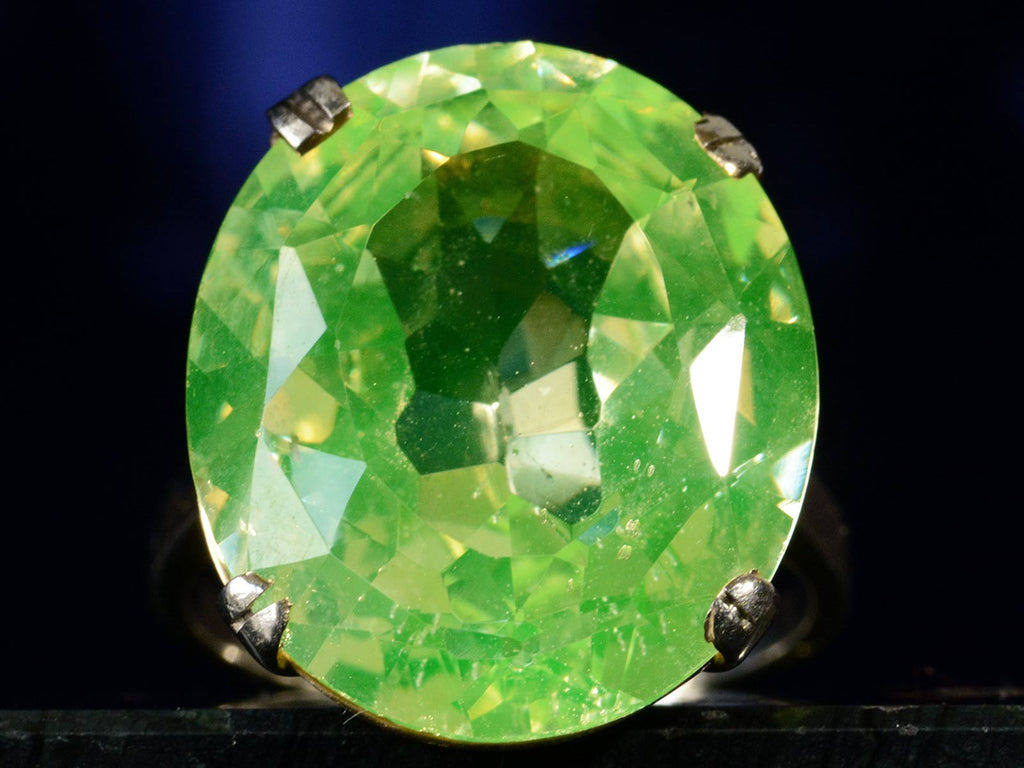 c1940 Uranium Glass Ring