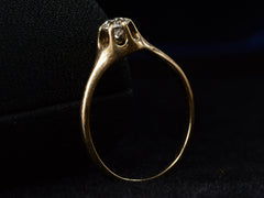 c1890 0.35ct Victorian Ring (profile view)