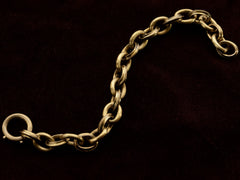 thumbnail of c1880 Victorian Chain Bracelet (shown open)